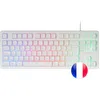 Image de Mars Gaming MK023, Langue Français, Clavier Gaming TKL, Technologie Hybride H-Mech, Éclairage FRGB Rainbow, Anti-ghosting, Compatibilité Universelle, Blanc