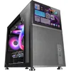 Image de Mars Gaming MC-LCD, Boîtier PC Compact Micro-ATX, Ecran LCD IPS 8", Grille Latérale, Supérieure et Frontale Mesh, Fenêtre Latérale Verre Trempé, Mini Tour Gaming avec Design Panneaux Modulaire, Noir