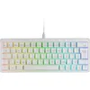 Image de Mars Gaming MKMINIPRO, Français, Clavier Mécanique Compact 60%, Commutateurs Mécaniques Hot-Swap, Éclairage RGB Chroma, Antighosting, Multiplateforme, Switch Marron Français, Blanc