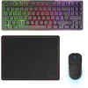 Image de Mars Gaming MCPWTKL, Français, Combo Gaming sans Fil, Technologie DualPro Link 2.4GPRO, Clavier TKL FRGB Rainbow + Souris RGB 3200DPI avec Switches HUANO + Tapis Antidérapant 360x260mm, Noir