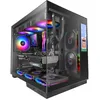 Image de Mars Gaming MC-Mirage, Boîtier Gaming ATX, Écran LCD IPS 7,2  Personnalisable, Verre Trempé Continu Frontal et Latéral, Structure Double Chambre, Support Watercooling Jusqu’à 360mm, Noir
