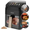 Image de Cecotec Air Fryer Cecofry&Grill Smokin' 4500. Friteuse à Air sans Huile, Grill, Plancha, Fonction Fumoir, Résistance Double, Cuisson Uniforme, Idéale pour Viandes et Pizzas