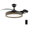 Image de Cecotec Ventilateur de Plafond avec Lumière Energysilence Aero 4320 Invisible Wood&Black. 35W, 6 Vitesses, Pales Rétractables, Télécommande, Minuteur, Lumière Intégrée, Intensité Lumineuse Réglable
