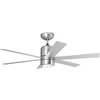 Image de Orbegozo CP 50120 - Ventilateur de plafond avec lampe et télécommande, 6 pales, 120 cm de diamètre, 65 W, 3 vitesses, couleur chromée