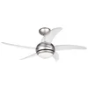 Image de Orbegozo CP 54132 - Ventilateur de plafond avec télécommande, 3 vitesses, 5 pales, silencieux, 112 cm de diamètre, 55 W de puissance, gris et transparent