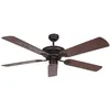 Image de Orbegozo CP 74132 - Ventilateur de plafond extérieur sans lumière, 5 pales, 132 cm de diamètre, puissance 60 W, 3 vitesses, noir