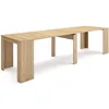Image de Skraut Home | Table Console Extensible | Console Meuble | 300 | pour 14 Personnes | Table à Manger | Style Moderne | Chêne