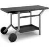 Image de Forge Adour   Table Roulante Plancha Acier Noir et Gris, Crédence Intégrée, Cache Bouteille Gaz, Compatible Planchas 45, 60 et 75 cm, Garantie 2 Ans