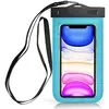 Image de Sovica Pochette Etanche Compatible avec Huawei P9 Lite Certificat IPX8 Coque Housse Etui Etanche Waterproof Case (Turquoise)