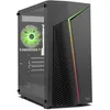 Image de NOX Xtreme Products Infinity Zeta - Mini Tour M-ATX/ITX ARGB Rainbow Dynamic, latéral en Verre trempé, Espace pour 6 Ventilateurs, Compatible avec Les Cartes Graphiques jusqu'à 310 mm, USB 3.0, Noir