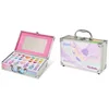 Image de Martinelia Palette de Maquillage Enfant Licorne - Mallette Kit de Maquillage pour Fille : Rouge à Lèvres, Fard à Paupières, Vernis à Ongles Enfant, Blush Multicolores avec Miroir - Mallette en Métal