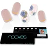 Image de NOOVES NAILS Feuilles à Ongles en Gel Précuré Premium - Elegant Floral | Bandes À Ongles Gel Semi-Permanent| Autocollants Ongles Semi-Permanents en Gel| Gel Nail stickers| Ongles Gel 