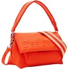 Image de Desigual Half Logo 24 Vene, Accessories PU Across Body Bag Femmes, Orange, Taille Unique