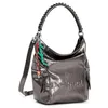 Image de Desigual sac à dos de loisirs Arica Half Logo Backpack Big Dark Silver bronze