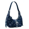 Image de Desigual sac à épaule bandoulière Curio Denim Margot Bag Denim Dark Blue bleu