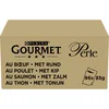 Image de Purina Gourmet Perles Filettini en Sauce Nourriture Humide pour Chats avec Boeuf, Poulet, Saumon, Thon, 96 enveloppes de 85 g