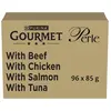 Image de Gourmet - Croquettes pour Chat - Perle Mini Filets en Sauce - Friandises Tendres - Lot de 96 Sachets Fraîcheur de 85 g