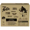 Image de Felix | Tendres Effilés | en Gelée | Alimentation complète | Chat Adulte | au Thon, au Saumon, au Boeuf et au Poulet | Sachets Fraîcheurs | 80x85g