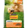 Image de FRISKIES | Balance | Chien | Croquettes pour Chiens Adultes | au Poulet, au Boeuf et Légumes ajoutés | Source de protéines de Haute qualité | Sac | 12 KG