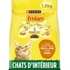 Image de FRISKIES | Chat d'intérieur | Croquettes complètes pour Les Chats Adultes d'intérieur | Au Poulet et aux Légumes | Aliment Complet pour Les Chats Vivant en intérieur | Sac | 1,5 KG (Lot de 2)