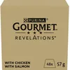 Image de GOURMET Revelations | Chat | Bouchées en Gelée | Au Poulet| Portions Repas pour Chats Adultes | Boîte |48 x 57 g
