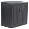 Image de Gardiun Coffre de jardin en résine Soften 775 litres avec amortisseurs à gaz 116 x 71 x 109/112,5 cm Noir