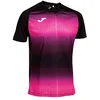 Image de Joma T-Shirt Manches Courtes Tiger v Noir Rose Fluor