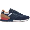 Image de London Brand M, Basket,Pepe Jeans Baskets London Brand M pour Homme, Bleu Marine, 41 EU