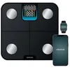 Image de Cecotec Balance de Salle de Bain Intelligent avec App Surface Precision HealthySmart. Bluetooth et 25 Paramètres, Taille 28x28 cm, Écran LCD, Capacité Maximale 180kg, Fonctionne avec Piles