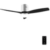 Image de Cecotec Ventilateur de Plafond avec Lumière et Télécommande de 52" EnergySilence Aero 5600 Classic Iron&Black. Moteur DC 40W, 3 Pales, Lumière LED, Minuterie, 6 Vitesses, Mode Hiver/Été