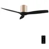 Image de Cecotec Ventilateur de Plafond avec Télécommande de 52" EnergySilence Aero 5400 Classic Gold&Black. Moteur DC 40W, 3 Pales, 6 Vitesses, Minuterie jusqu'à 8h, Mode Hiver/Été