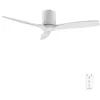 Image de Cecotec Ventilateur de Plafond avec Télécommande de 52" EnergySilence Aero 5400 Classic White&White. Moteur DC 40W, 3 Pales, 6 Vitesses, Minuterie jusqu'à 8h, Mode Hiver/Été