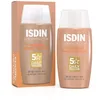 Image de ISDIN Fusion Water MAGIC SPF 50 Medium (50 ml) | Crème Solaire Visage Teintée Couleur Naturelle | Ultra-légère, Protection Invisible
