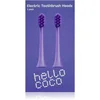 Image de Hello Coco Electric Toothbrush Heads Purple têtes de remplacement pour brosse à dents 2 pcs