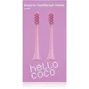Image de hello coco Electric Toothbrush Heads Pink têtes de remplacement pour brosse à dents 2 pcs