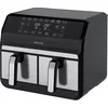 Image de Sencor Friteuse sans Huile Air Fryer, Double Compartiment, Technologie de Circulation d'Air à Grande Vitesse, Contrôle Tactile, Prête en 3 Minutes, 1700W, Capacité Totale 8L, Couleur Argent