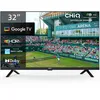 Image de CHIQ Téléviseur 32 Pouces L32G7V, Google TV, HD, Conception sans Cadre, Google Assistant, Google Play, Chromecast intégré, Triple syntoniseur, Wi-FI 5G, Bluetooth, HDMI Arc, USB2.0,