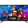 Image de CHIQ 43 Pouces 4K QLED Smart TV, UHD Wide Color Gamut avec HDR, Chromecast intégré, Dolby Audio, DBX-TV, Bluetooth 5.0, Wi-FI Double Bande, U43QM8E Modèle 2023