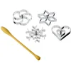 Image de Tescoma Rosace gaufrier Delicia, assorties, 4 pièces