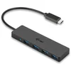 Image de i-tec USB-C Fin 4-Port USB HUB 4x USB 3.0 Port pour Windows MacOS Android ChromeOS Thunderbolt 3 Compatible