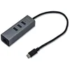 Image de i-tec USB-C Métal 3-Port USB HUB avec Gigabit Ethernet Adapter 1x USB-C vers RJ-45 3x USB 3.0 Port pour Windows MacOS Linux Android Thunderbolt 3 Compatible