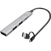 Image de i-tec CAHUBMETALMINI4 Hub USB 3+1 ports USB-A USB 3.2 Gen1 5 GBit/s argent I-TEC USB-A/USB-C Metal HUB