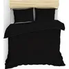 Image de CONCEPT1 Elegant 240x220cm + 2 taies 60x60 satin noir 129CTN63492