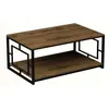 Image de CONCEPT1 Kelvin noir noyer 120 x 60 x h50cm 875ZNA2811