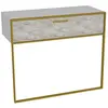 Image de CONCEPT1 Polka blanc or blanc 90 x 38,5 x h76,8cm 875ZNA3508