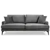 Image de CONCEPT1 Papira 3 places gris 205 x 90 x h88 560ARE1309