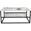 Image de CONCEPT1 Asude blanc noir 95 x 55 x h42cm 854KLN4306