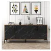 Image de CONCEPT1 Kiev noyer marbre noir 180 x 35 x 78cm 845HCT5306