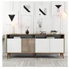 Image de CONCEPT1 Milan noyer blanc 180 x 35 x 78cm 845HCT5316