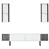 Image de CONCEPT1 Chrome Line - Blanc, Noir 180 x 30 x 48 618BLY1143